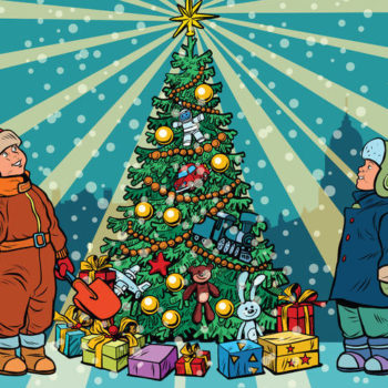 Pop Art Children Christmas tree e1534403489644