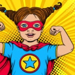 Pop Art Superhero kid