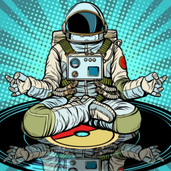 Pop Art Astronaut meditation
