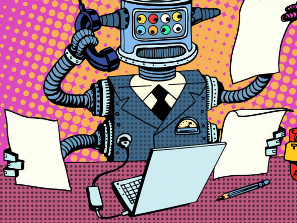 Pop Art Robot Secretary Annual Report1