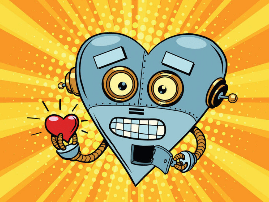 Pop ARt Robot heart