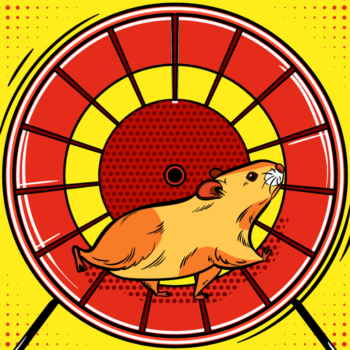 pop art hamster wheel