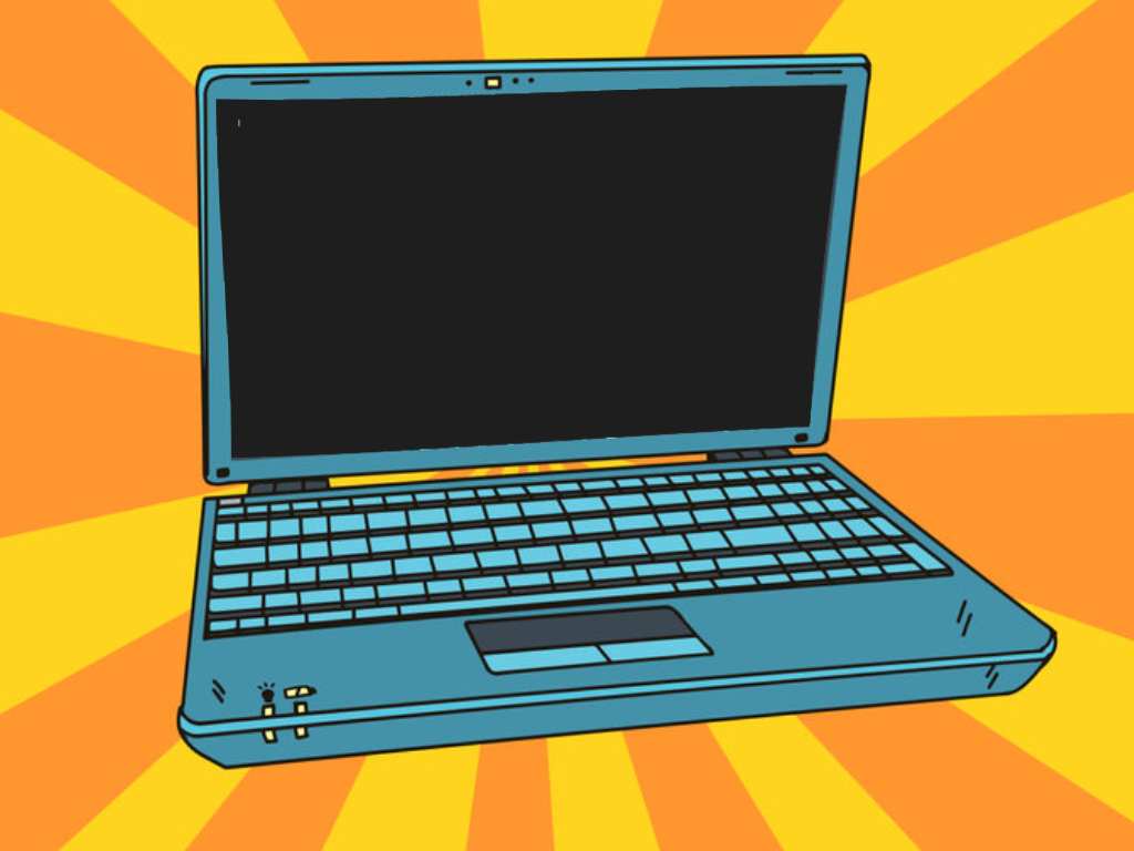 Pop art laptop